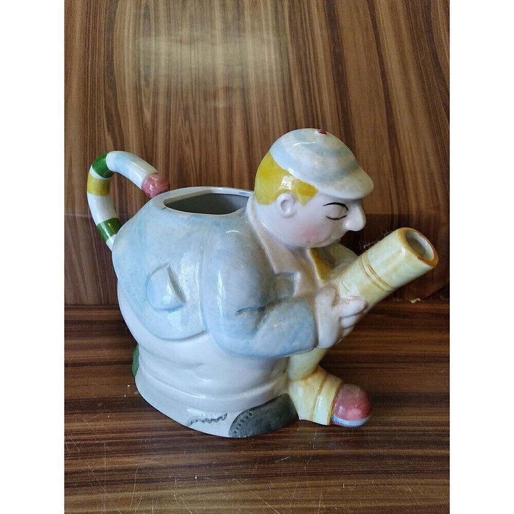 VINTAGE 1988 Dept.56 No.2 Croquet Tea Time tea pot